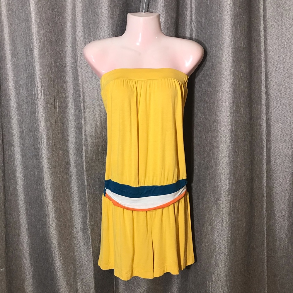 Gilli Yellow Cute TubeTop Romper Size Small